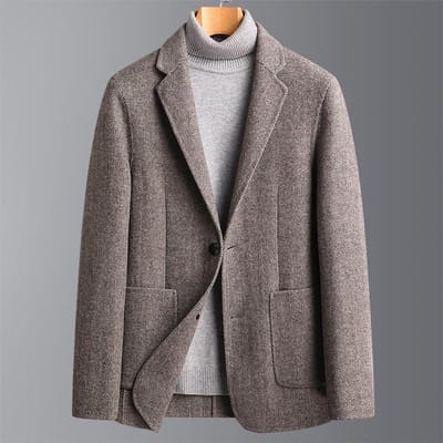 Herfst en Winter Nieuwe Pakken Heren Casual Pakken 8XL kameel