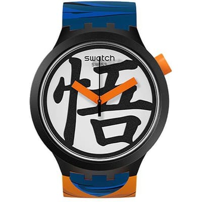 Swatch Goku X Samenwerkingsserie Kwarts Uurwerk Waterdicht Ontwerp Horloge Heren Horloges Wit SB01Z101 SB01Z101 white