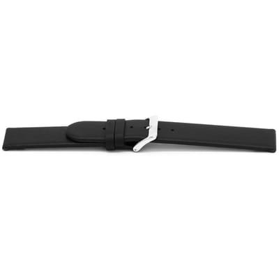 Horlogeband I116 Classic Zwart Ongestikt 24x24 mm