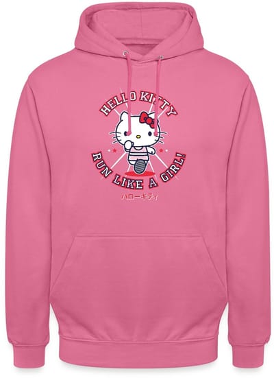 Hello Kitty Run Like A Girl Hoodie Unisex