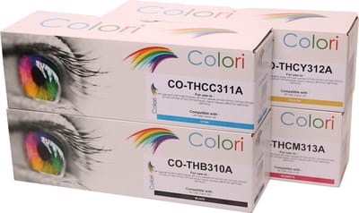 Set 4x Colori huismerk toner geschikt voor Canon 729 729K 729C 729M 729Y voor I-Sensys LBP-7010 LBP-7010c LBP-7018 LBP-7018c