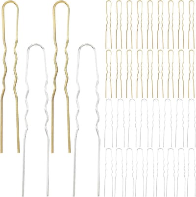 Haarspelden U-vorm - Haarvorken - Haar Opsteken - Handgemaakt Ontwerp - 40 Stuks - Goud Zilver