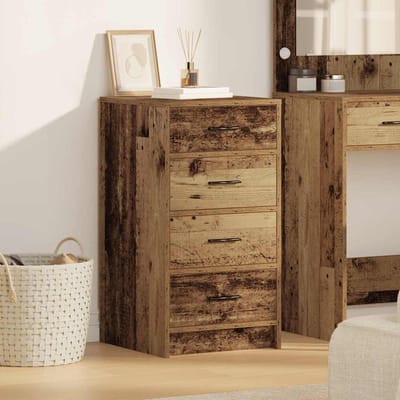 vidaXL - Dressoir - Oud - hout - 40 - x - 41 - x - 75 - cm - Bewerkt - hout