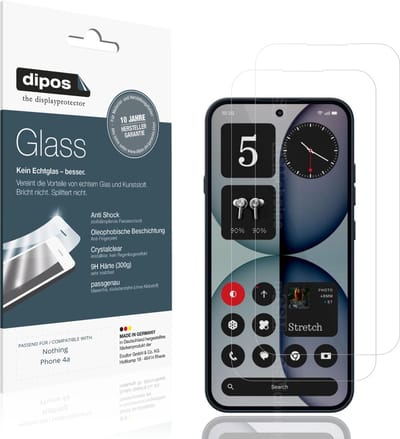 dipos – 2x Pantserfolie geschikt voor Nothing Phone 4a | 9H Screenprotector