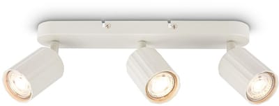 BRILONER Skaft - Opbouwspot - draaibaar spotlamp - GU10 fitting - metaal - max. 9W - oud witte kleur - 32.5 x 5.5 x 12.5 cm