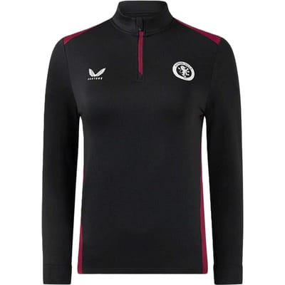 Castore Aston Villa FC-trainingsshirt voor dames (Kaviaar)