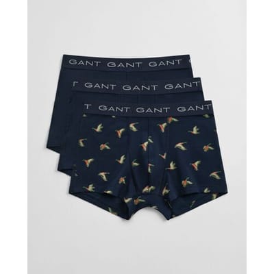 Gant Ondermode Flying Duck Trunk 3Pack Marine / male