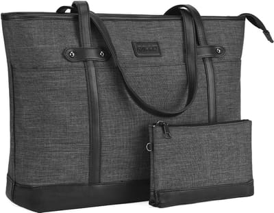 Waterbestendige Dames Laptop Tote Bag Voor 15.6 Inch Laptop - Werkzak Met Gevoerde Compartment