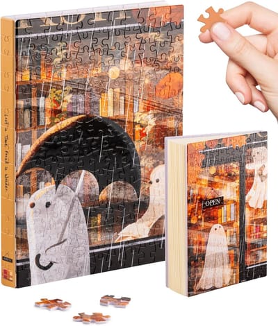 Puzzel Journal - Creatief Cadeau - Ontspanning en Creativiteit - 3D Puzzel met Notitieboek - A5 Formaat - Katherine Blower Shelter