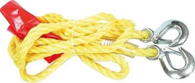 sleepkabel 1.5 ton x 4 meter - gevlochten sleepband inclusief haken - sleepkabel - autosleepkabel - sleepkabelband