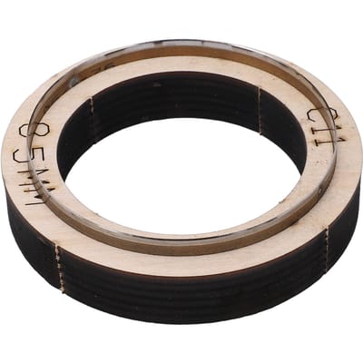 Matrice de découpe cuir Bande C11 Réutilisable Opération simple Carte de contrôle d'accès Découpeuse cuir DIY black