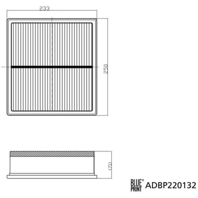 Luchtfilter BLUE PRINT ADBP220132