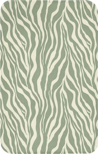 WC mat 50x80 cm - Antislip - Zebra - Motief - Groen - Toiletmat - Vloermat - Douchemat - Toilet tapijt - Toiletmatten