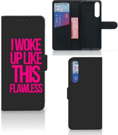 Sony Xperia 1 II Hoesje met naam Woke Up - Origineel Cadeau Zelf Maken