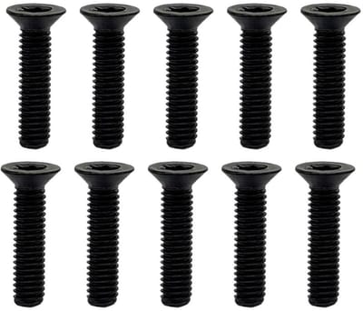 10x Verzonken Torx Schroeven M3 x 6 mm Titanium ISO14581 Platte Kop