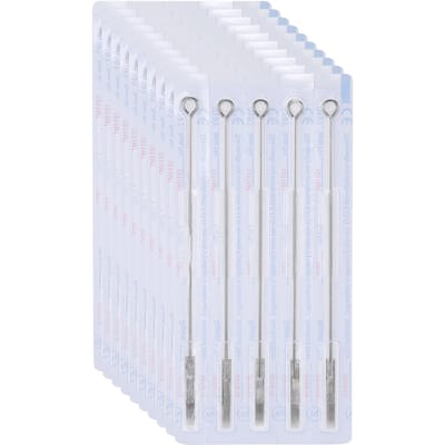 50 stuks Doos Wegwerp Tattoo Naald Roestvrijstalen Naald Accessoire voor Tattoo Machine11M1 white