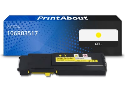 PrintAbout huismerk Toner 106R03517 Geel Geschikt voor Xerox