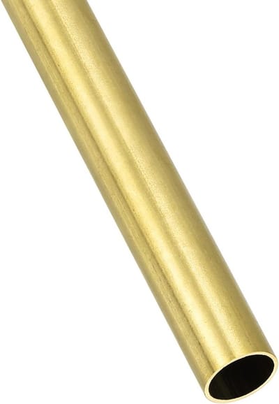 Messing buis 9mm AD x 0.5mm wand D x 200mm L - rechte slangen voor huishoudelijke apparaten, machines en doe-het-zelf projecten