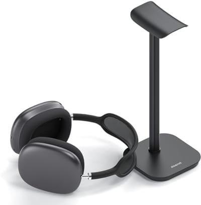 Hoofdtelefoonhouder met Verzwaarde Basis en Aluminium Buisklem - Geschikt voor Over-Ear Koptelefoons en Gaming Headsets
