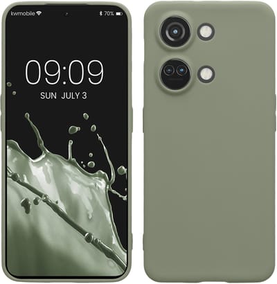 kwmobile telefoonhoesje geschikt voor OnePlus Nord 3 5G - Hoesje voor smartphone - Precisie camera uitsnede - In grijsgroen