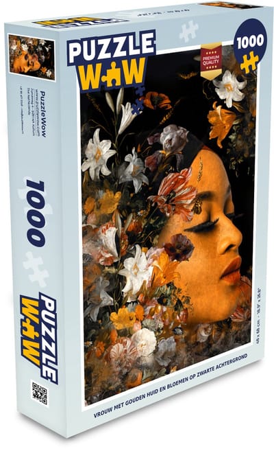 Puzzel Bloemen - Vrouw - Kleuren - Legpuzzel - Puzzel 1000 stukjes volwassenen