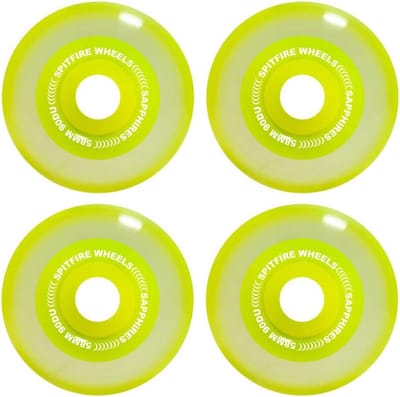 Skateboard Wielen - Wielen Set - Skaten - Zachte Bovenlaag - 58 mm - Neon Geel