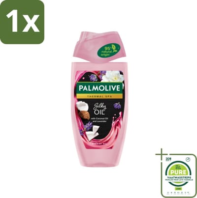 1 x Palmolive - Thermal Spa - Douchegel - Silky Oil - Zijdezacht & Hydraterend - 250 ml - Douchegel - Zijdezachte Huid - Hydratatie - Voedende Oliën - Lavendelolie