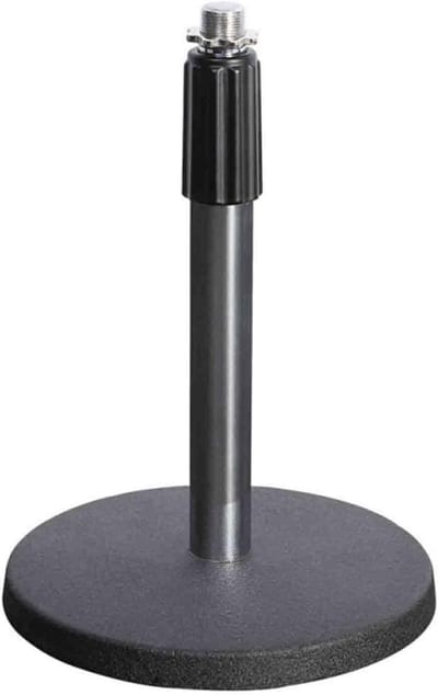 Verstelbare Desktop Microfoonstandaard voor Podcast en Studio - Compact en Stabiel