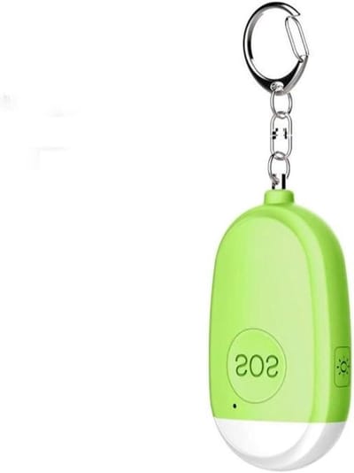 Persoonlijk Alarm - Veiligheidssleutelhanger - Noodsituaties Melden - 130 Decibel Geluid - 73x41x21mm - Groen
