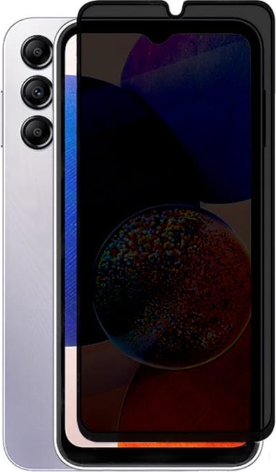 Privacy Screenprotector Geschikt Voor Samsung A14 - Volledige Beschermglas - PREMIUM Tempered Glass - 1 stuk
