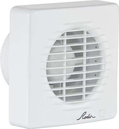 Ruimteventilator met Naloopfunctie voor Badkamer en Toilet