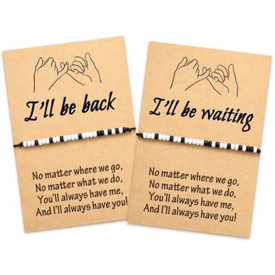 Bixorp Friends Vriendschapsarmbandjes voor 2 met Morse Code Geheim Bericht - BFF ArmbandMeisjes - Best Friends Armband Vriendschap Cadeau voor Twee
