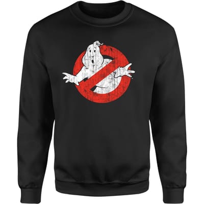 Ghostbusters Vintage Classic Logo Sweatshirt - Black - S