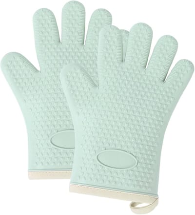2-pack ovenwanten - hittebestendige, antislip siliconen kookwanten - Keukenwanten geschikt voor koken, bakken, grillen, gratineren en grillen.