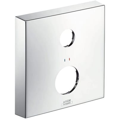 AXOR extension rosette angular 2-hole red blue 14968000