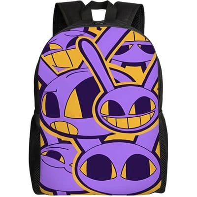 Jax Cartoon Digitals Circus Thermische Rugzak Jongen Polyester Trekking Rugzakken Patroon Esthetisch Middelbare School Tassen Rucksack One Size