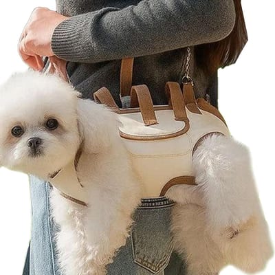 Draagdoek voor honden - Honden draagtas - Veilig vervoer - Ademend canvas - Maat M - Meerkleurig