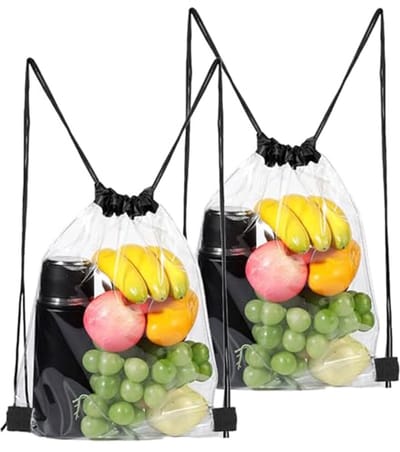 Transparante Rugzak - PVC Tas - Sport Evenementen - Waterdicht Materiaal - 43 x 34 cm - Doorzichtig