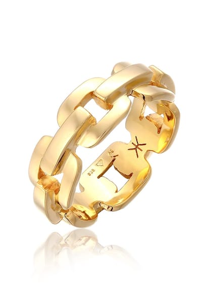 KUZZOI - Ring - Herenketting Look Robuust in 925 Sterling Zilver - Heren