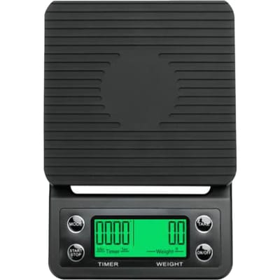 Balance Électronique Alimentaire Multifonctionnelle Précise à 0,1 Gramme Fonction Minuteur Balance Électronique pour Café Manuel black