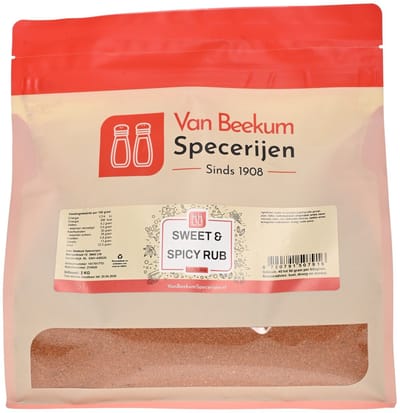 Van Beekum Specerijen - Sweet & Spicy Rub - 2 KG (hersluitbare stazak)