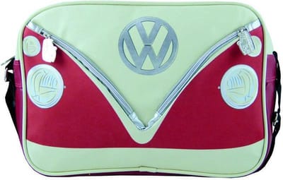 BRISA VW Collection - Stijlvolle & coole Volkswagen retro/vintage schouder-/reistas met VW T1 Bulli Bus- motief (kunstleer)