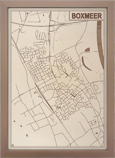 Decoratief Beeld - Houten Van Boxmeer - Hout - Bekroned - Bruin - 21 X 30 Cm