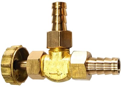 Dailygoods- Naaldventiel Messing - Hoekventiel 10 mm - Parallelventiel - Afsluiter - Corrosiebestendig - Veilige Verbinding