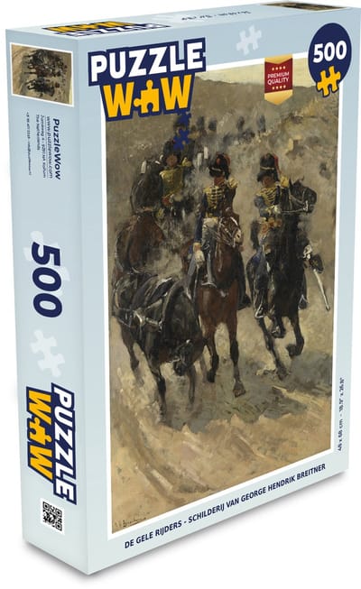 Puzzel De Gele Rijders - Schilderij van George Hendrik Breitner - Legpuzzel - Puzzel 500 stukjes