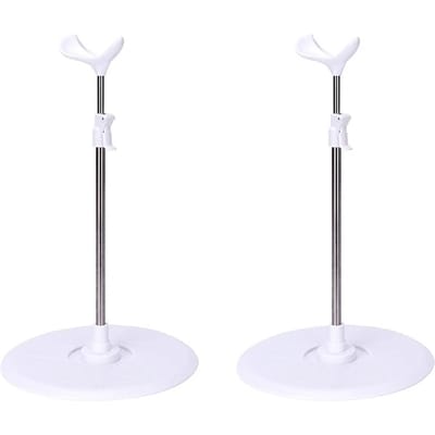 Set van 2 RVS Poppenstandaards voor BJD en SD Display Accessoires 1/3 Poppen, Standaarden, white