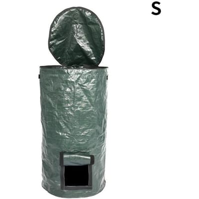 Compostzak Zelfgemaakte biologische fermentatie PE-compostzak Keukenafvalverwijdering Jardinage Potager Tuinaccessoires S gray