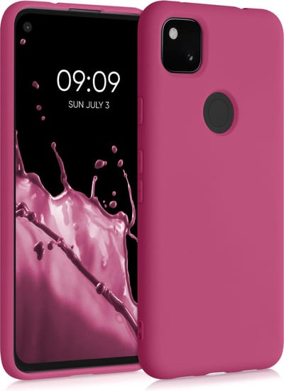 kwmobile telefoonhoesje geschikt voor Google Pixel 4a - Hoesje voor smartphone - Back cover in frambozenroze