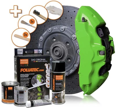 Foliatec Remklauwlakset - NEON groen - 4 Componenten