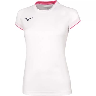 Mizuno Dames T-shirt Blanco met mouwen - L